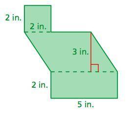 Find the area of the figure