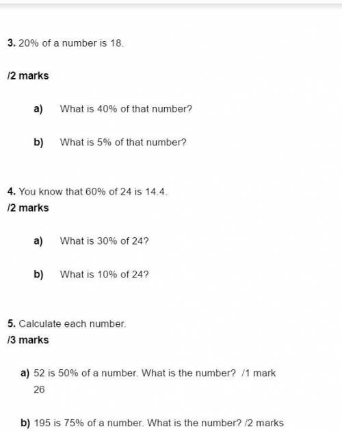 I need help with percentages