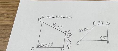 Solve for x and y. Please I’ll appreciate your help!