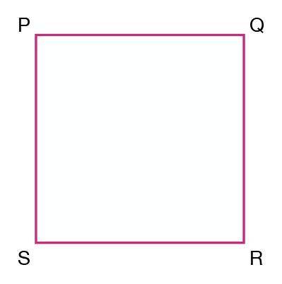 GEOMETRY

Parallelogram PQRS is a square . The length of side PQ = 2x + 8 and the perimeter of ABC