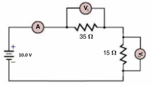 Refer to the Figure below to answer the following questions.

a. What should the ammeter reading b