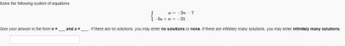 Solve the following system of equations.