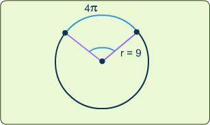 Select the correct answer.

What is the measure of the indicated central angle ?
A. 
60°
B. 
None