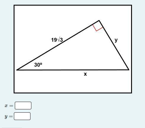 Instructions: Find the missing side lengths. Leave your answers as radicals in simplest form.