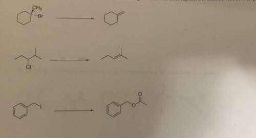 4. Above each arrow draw the structure of a reagent that will accomplish the desired reaction.