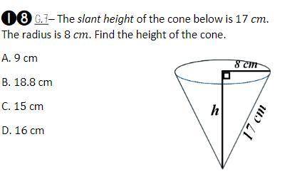 What is the height of the cone.